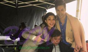 Judwaa 2 director David Dhawan with leading stars Varun and Jacqueline