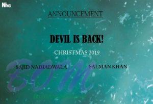 Sajid Nadiadwala to produce KICK2 with Salman Khan to release it by Christmas 2019.