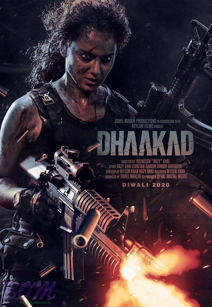 Dhaakad Movie title song is loud and energetic