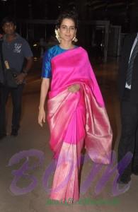 Kangana Ranaut looking gorgeous in a Pink Saree