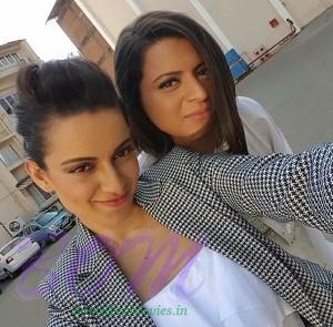 Kangana Ranaut selfie with her sister Rangoli