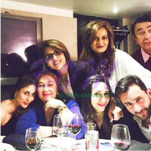 Kapoor Family picture at Randhir Kapoor's birthday bash