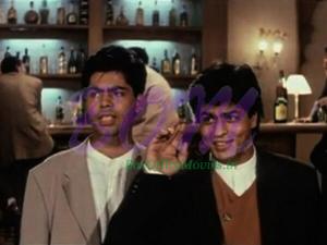 Karan Johar and Shahrukh Khan in Dilwale Dulhania Le Jayenge