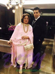 Karan Johar with his mother on Mothers Day 2017