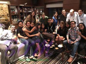 Karan Johar with his school and college friends