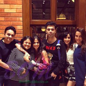 Karan Johar with old and new friends