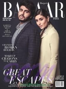 Kareena Kapoor cover girl with Arjun Kapoor in Harpar Magazine April 2016 issue