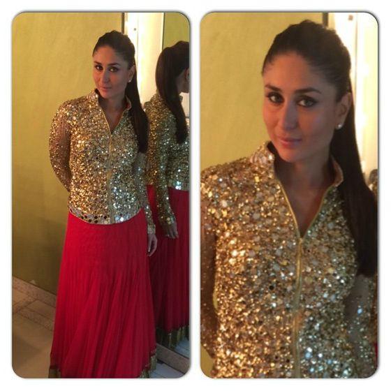 Kareena Kapoor in a Manish Malhotra creation during an awards function