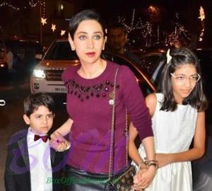 Karishma Kapoor with her kids