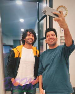 Kartik Aaryan with Dostana 2 director Collin D'Cunha