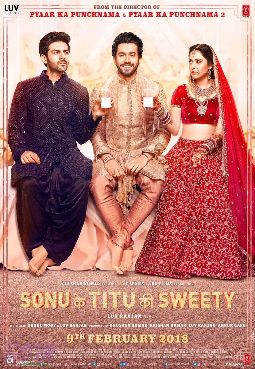 Kartik Aaryan starrer Sonu Ke Titu Ki Sweety movie poster