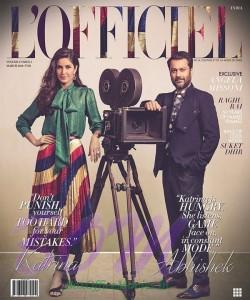 Katrina Kaif on the cover of L'Officiel Magazine Mar 2016 issue