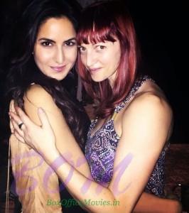 Katrina Kaif with Ballet Trainer Cindy on the sets of Fitoor song