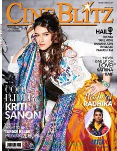 Kriti Sanon cover girl for CineBlitz March 2016