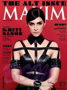 Kriti Sanon cover girl for Maxim India Dec 2016 issue