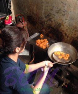 Kriti Sanon making Imarti sweet