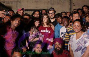 Kriti Sanon with the team on Arjun Patiala 1st schedule wrap