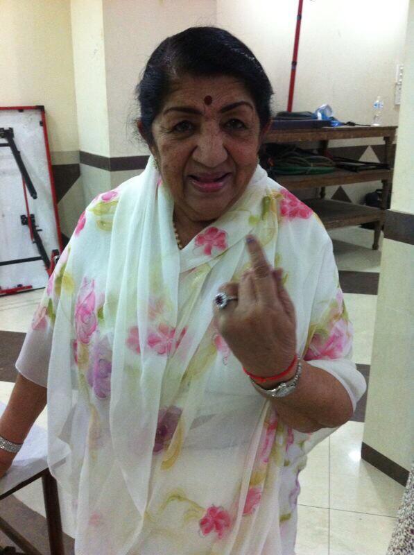 Lata Mangeshkar Ji Voting Picture