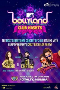 MTV Bollywood club night event