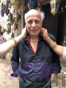 Mahesh Bhatt quirky pic on the sets of Kalank