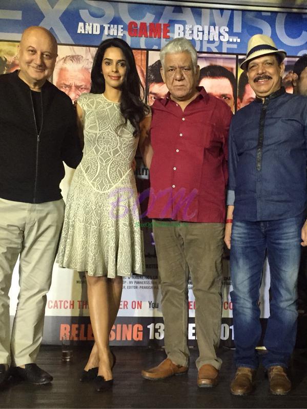 Mallika Sherawat at the promo launch of her upcoming film dirty politics with Om Puri, Anupam Kher, Naseerudin Shah and others.