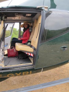 Mallika Sherawat in a Halicopter