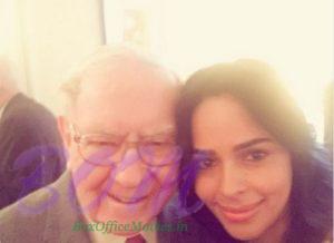 Mallika Sherawat selfie with Warren Buffett