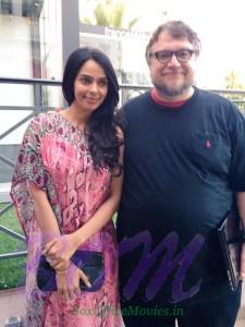Mallika Sherawat with one of the greatest directors in the world Guillermo Del Toro