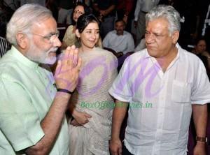 Manisha Koirala, Om Puri with Narendra Modi Ji