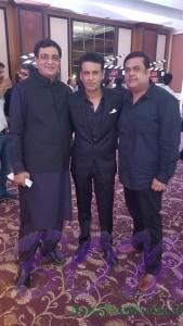 Manoj Bajpayee at the event organised by JK govt. in mumbai with rumi jaffery and rahul mittra ceo of wave