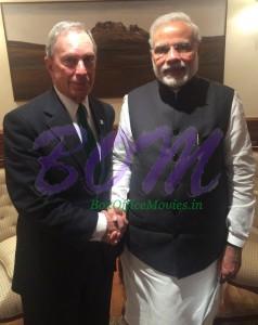 Mike Bloomberg met with PM Narendra Modi of India