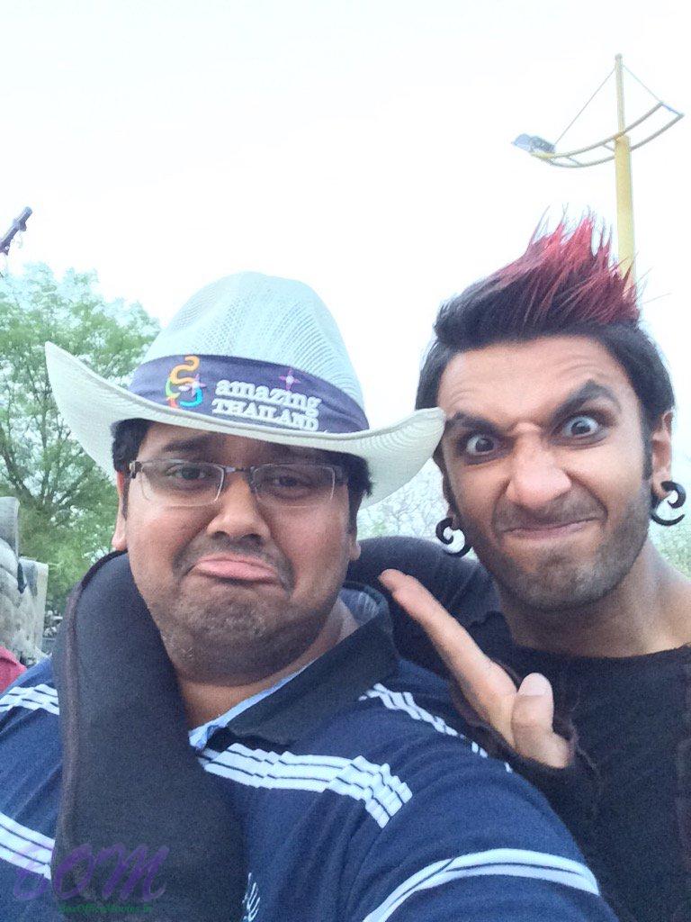 Milap Zaveri fun time with Ranveer Singh on Ranveer Ching Returns set