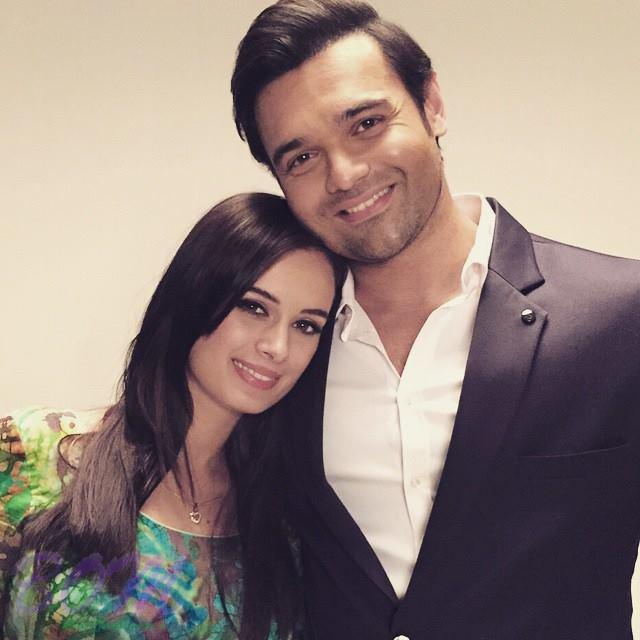 Mimoh Chokraworty with Evelyn Sharma
