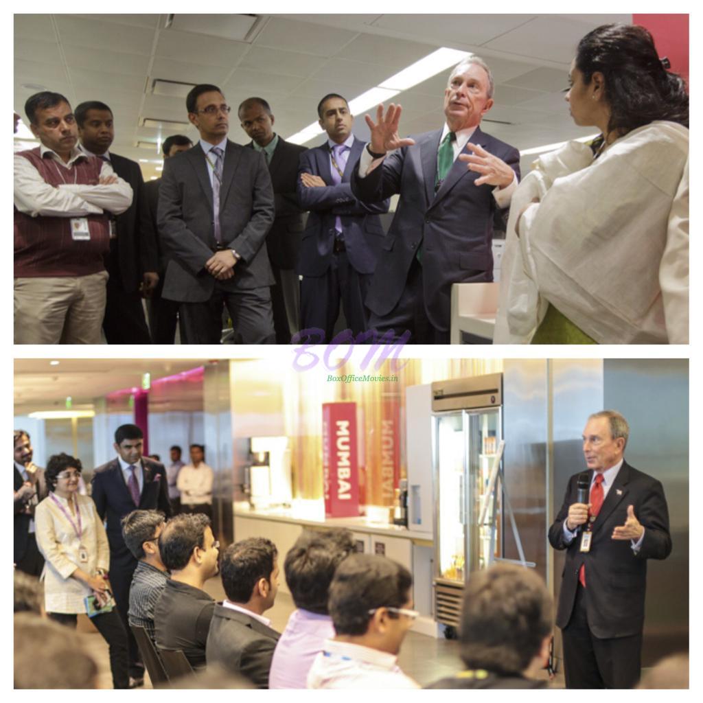 Mr. Mike Blookberg with Team Bloomberg in his recent visit in India