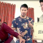 Sunny Leone cutting the Muharat cake of movie 'Beiimaan Love'