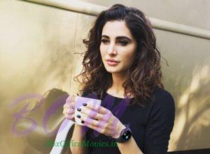 Nargis Fakhri enjoying a hot cup of coffee