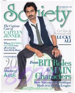 Nawazuddin Siddiqui on the cover page of SOCIETY magazine