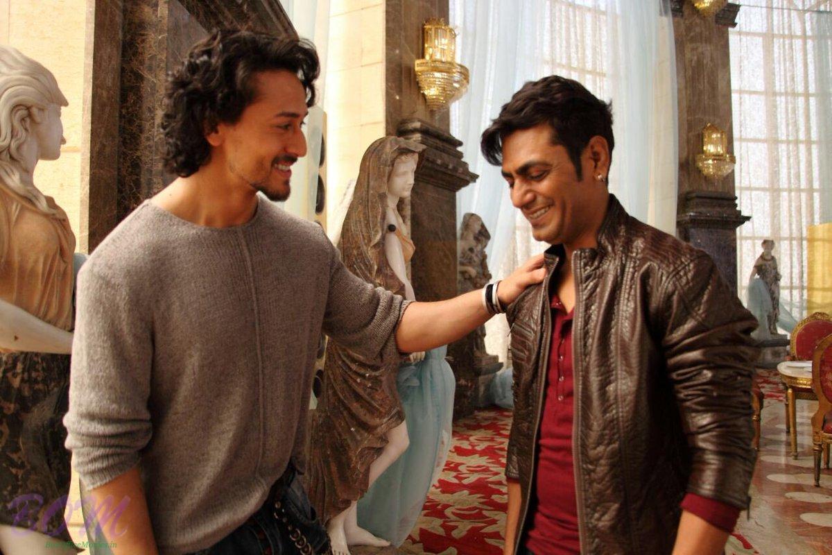 Nawazuddin Siddiqui new look with Tiger Shroff on the sets of Munna Michael movie