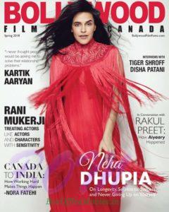 Neha Dhupia cover girl for Bollywood Filmfame Canada Magazine