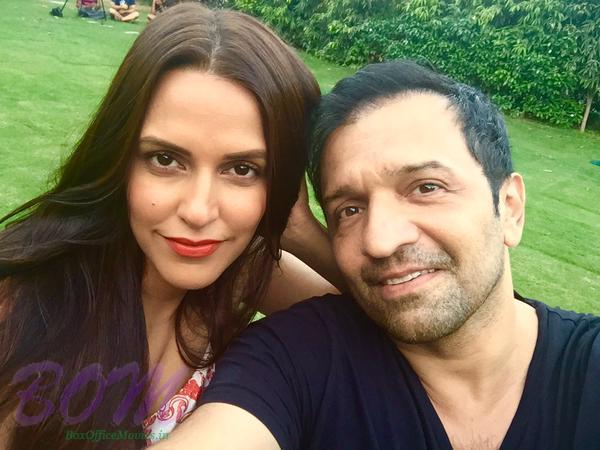 Neha Dhupia selfie with Atul Kasbekar