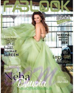 Neha Sharma green cover girl for Fablook mag