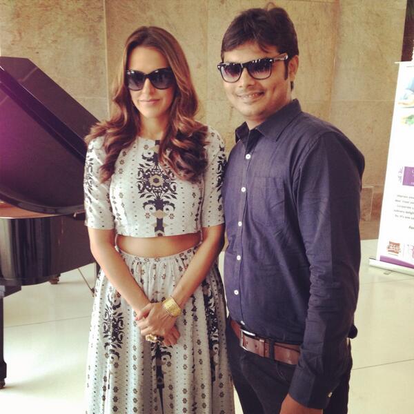 Neha Dhupia innaugrating Alpha business center Ahmedabad event & Artist by FATC