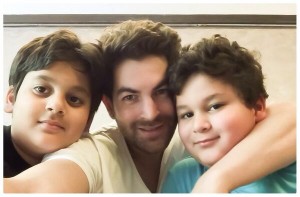 Neil Nitin Mukesh cute picture with handsome boys