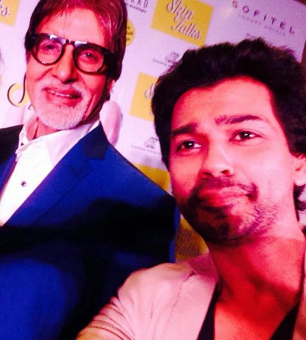 Nikhil Dwivedi with Amitabh Bachchan Ji