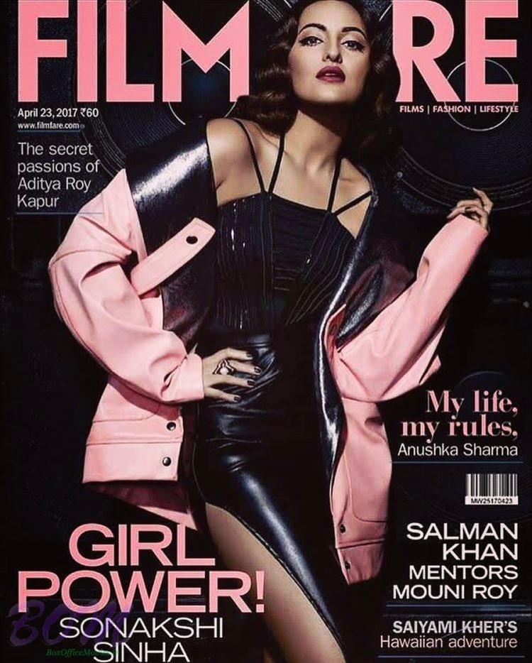 Noor Sonakshi Sinha cover girl for Filmfare magazine April 2017 issue