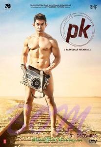 Nude Dude Aamir Khan in the First Look of PK Movie releasing 19 December 2014