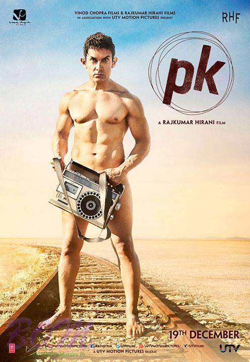 Nude Dude Aamir Khan in the First Look of PK Movie releasing 19 December 2014