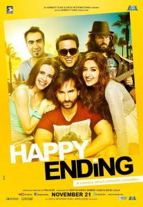 Official Poster of upcoming Happy Ending ft. Saif Ali Khan, Ileana D'Cruz, Kalki Kanmani, Govinda, Ranvir Shorey