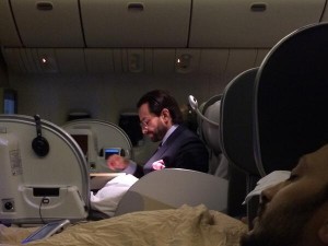 One humshakal clicks another humshakal sleeping while the third humshakal reads