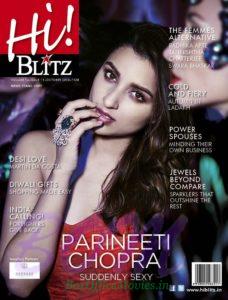 Parineeti Chopra Cover Girl Oct 2016 for Hi Blitz Magazine